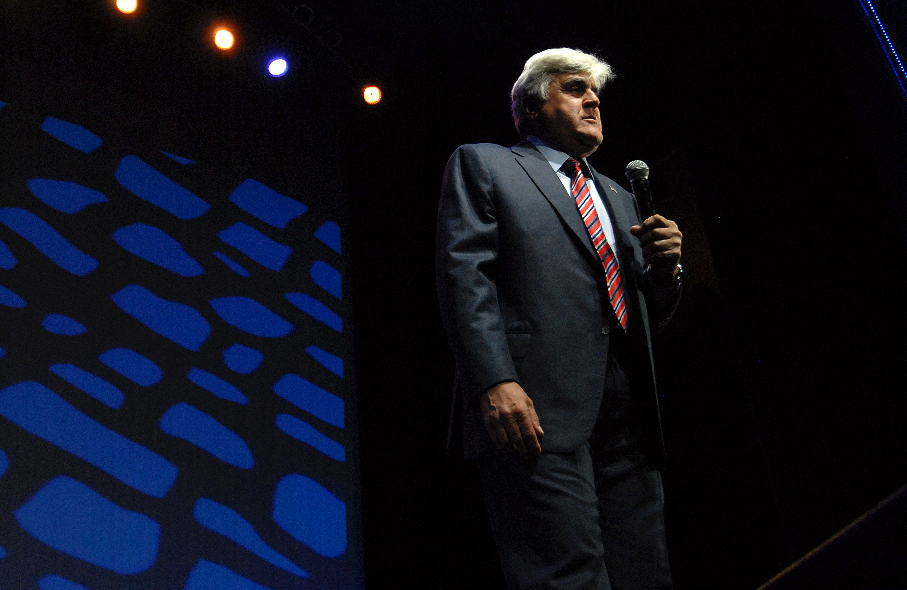 Jay Leno performs at MotorCity Casino's Sound Board Theater on June 7, 2014 in Detroit. (Paul Warner—Getty Images)