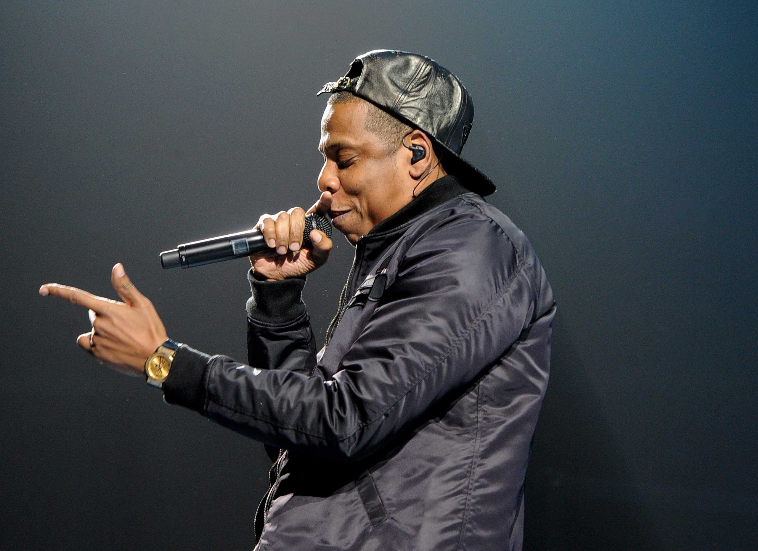 Jay Z performs at The Staples Center in Los Angeles in 2013. (Kevin Winter—Getty Images)