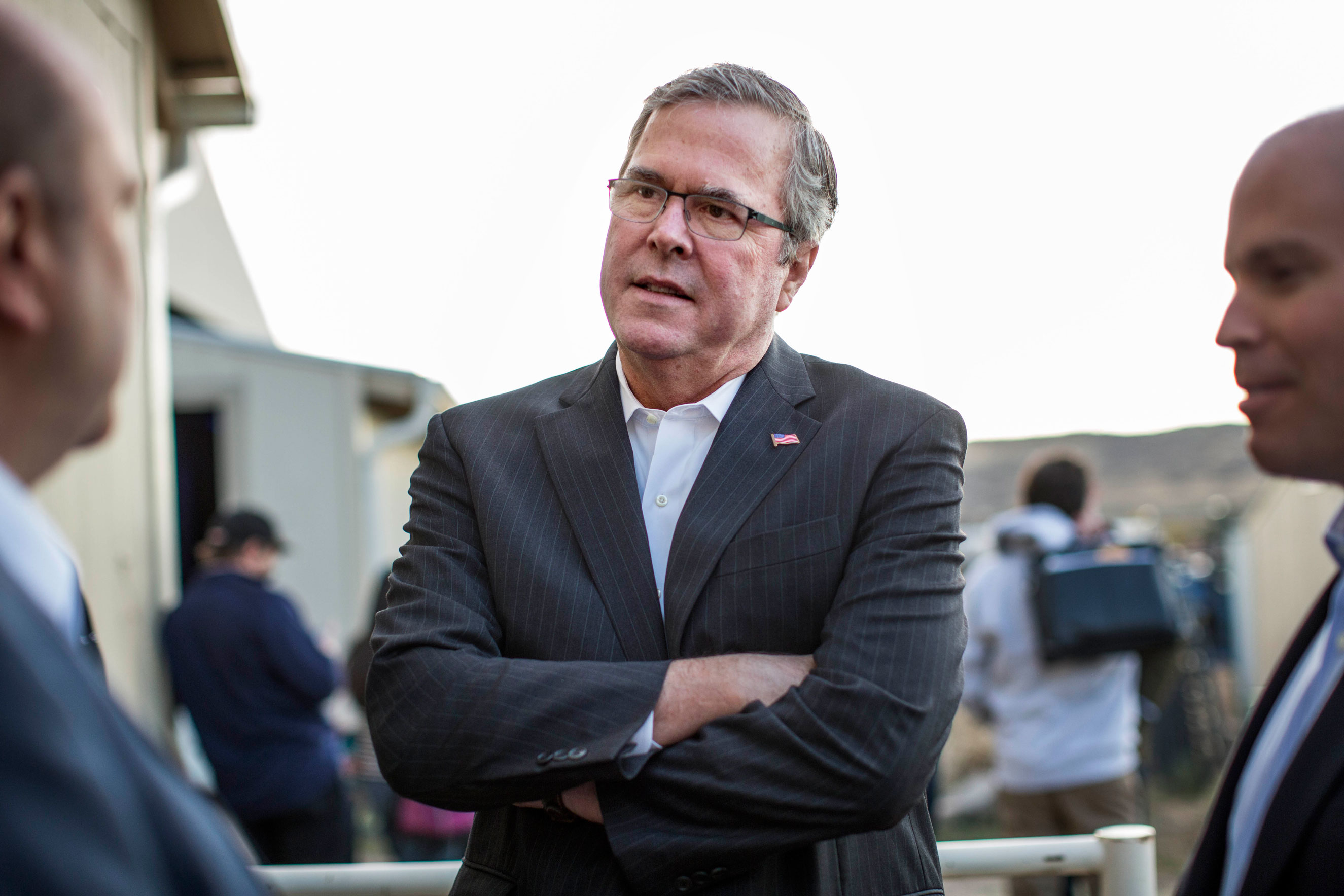 Jeb Bush at the Douglas County Fairgrounds in Castle Rock, Colo., on Oct. 29, 2014 (Melina Mara—The Washington Post/Getty Images)