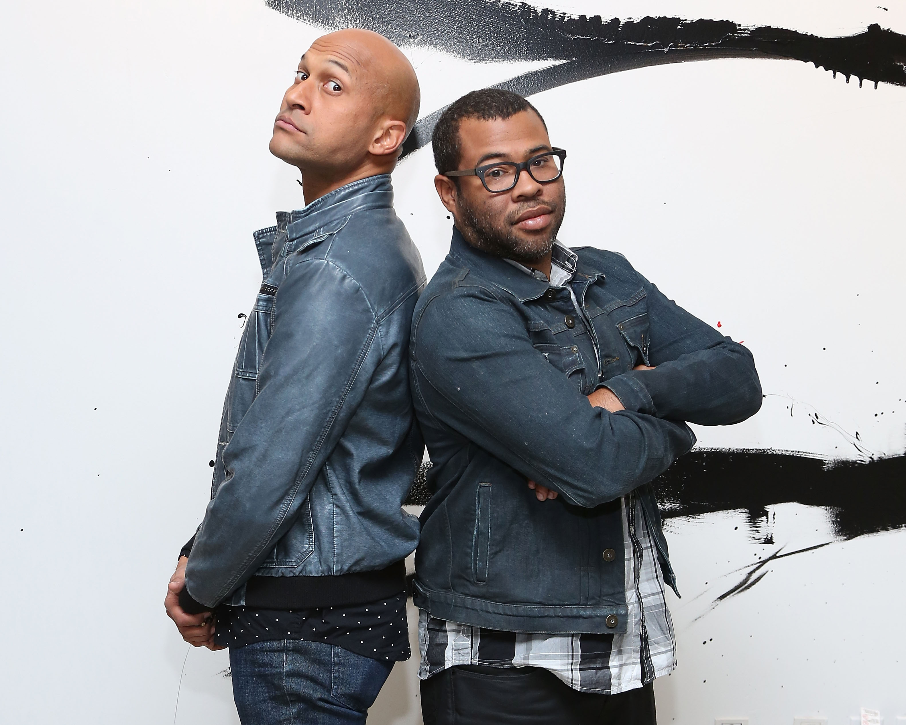 Key &amp; Peele pose for a portrait at AOL Studios before a talk from AOL's BUILD Series on Oct. 10, 2014 in New York City. (Taylor Hill—Getty Images)
