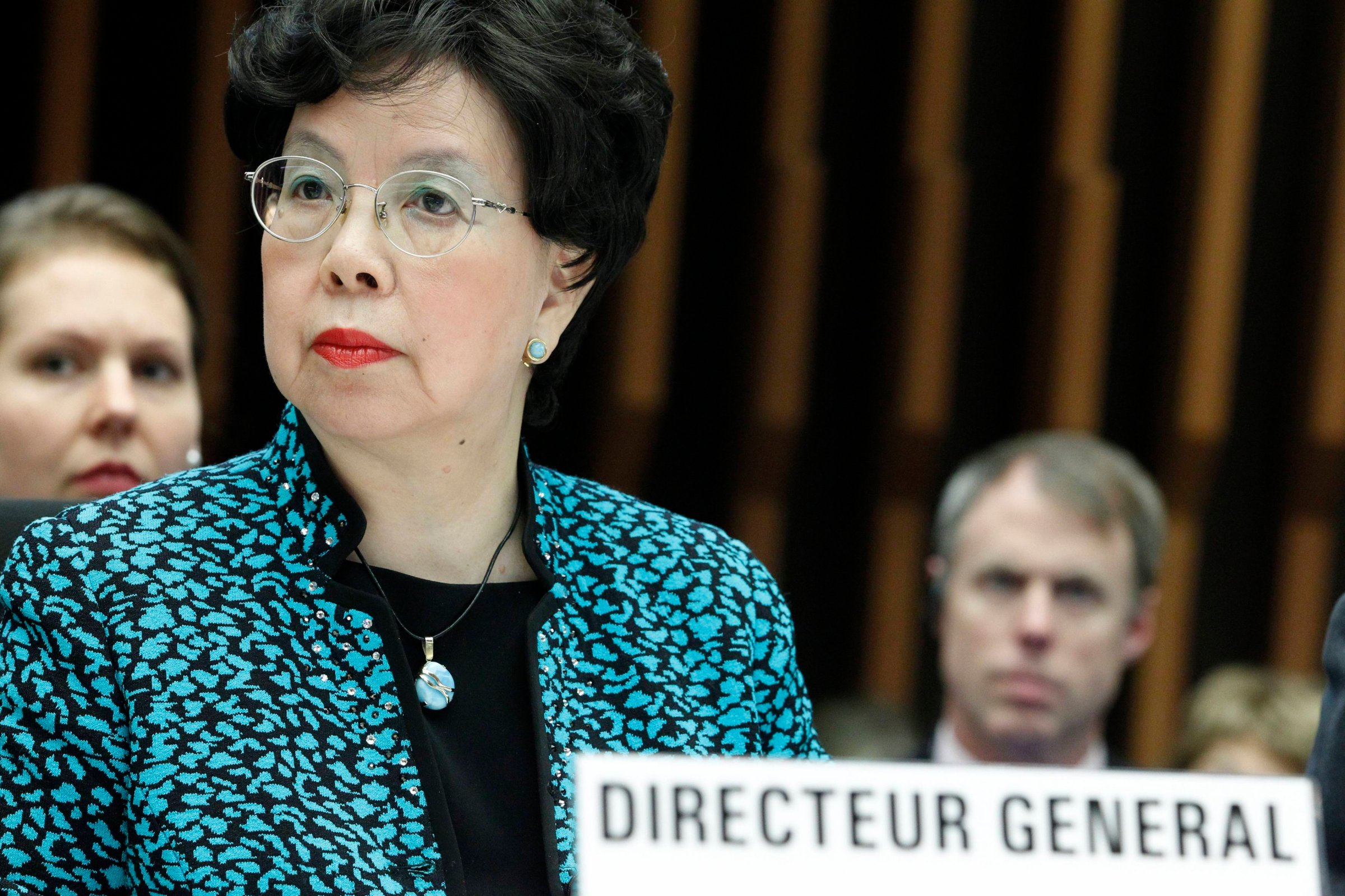 WHO Director-General Margaret Chan addresses the media during a special meeting on Ebola at the WHO headquarters in Geneva