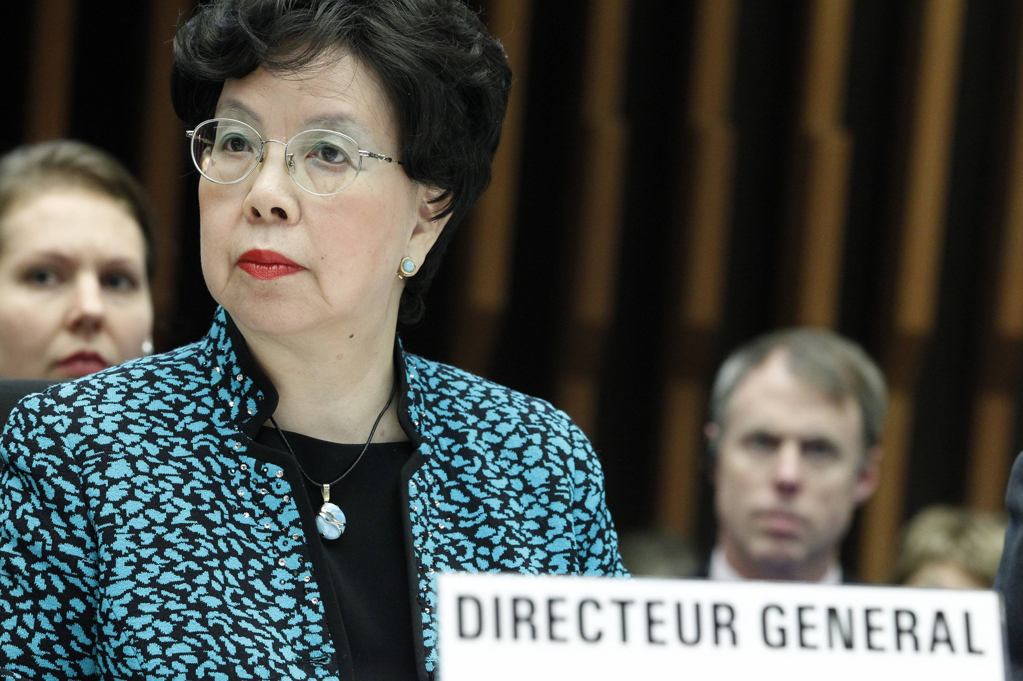 World Health Organization (WHO) Director-General Margaret Chan addresses the media during a special meeting on Ebola at the WHO headquarters in Geneva on Jan. 25, 2015. (Pierre Albouy—Reuters)