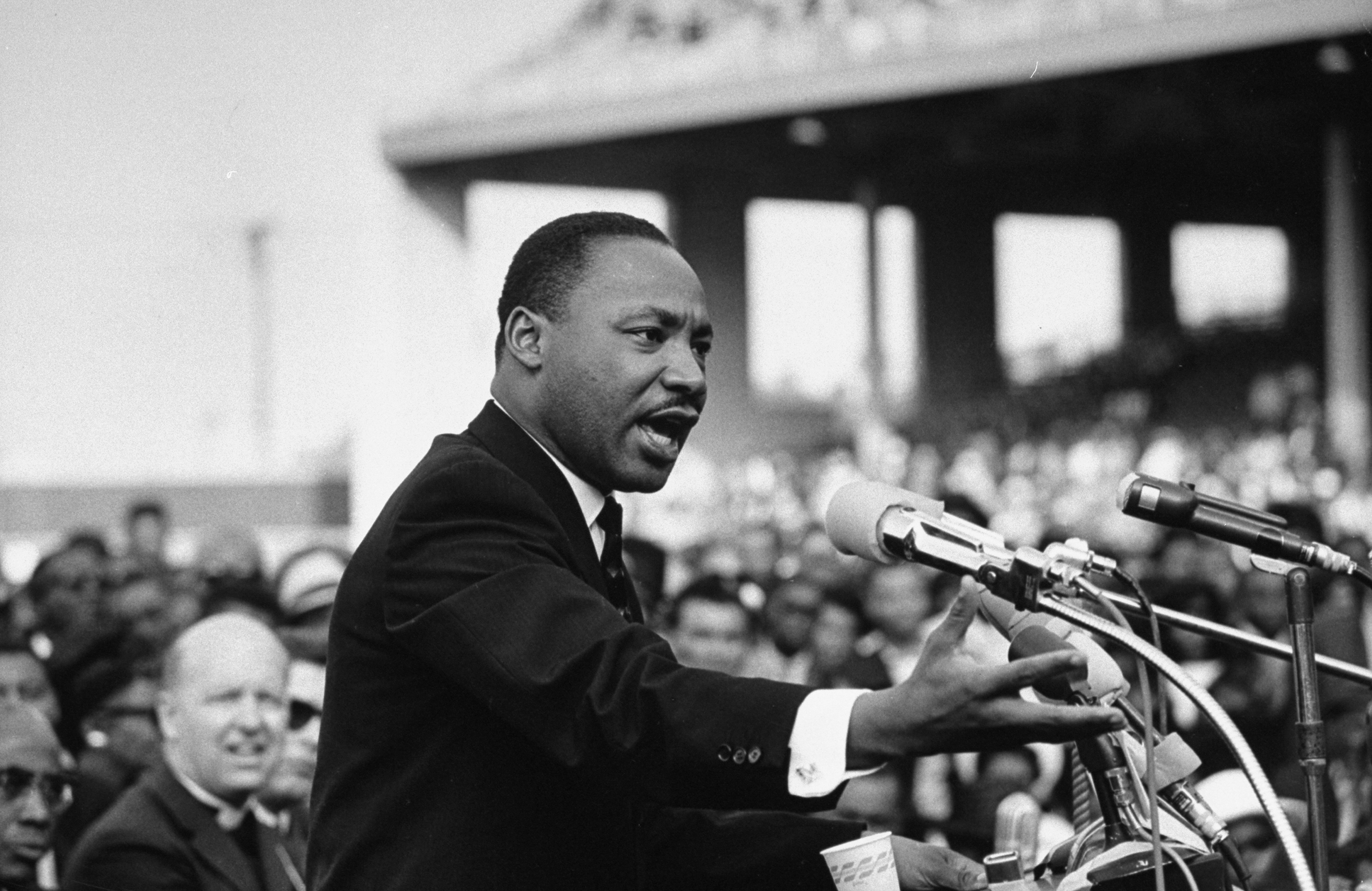 Rev. Dr. Martin Luther King Jr. speaking. (Julian Wasser—The LIFE Images Collection/Getty Images)