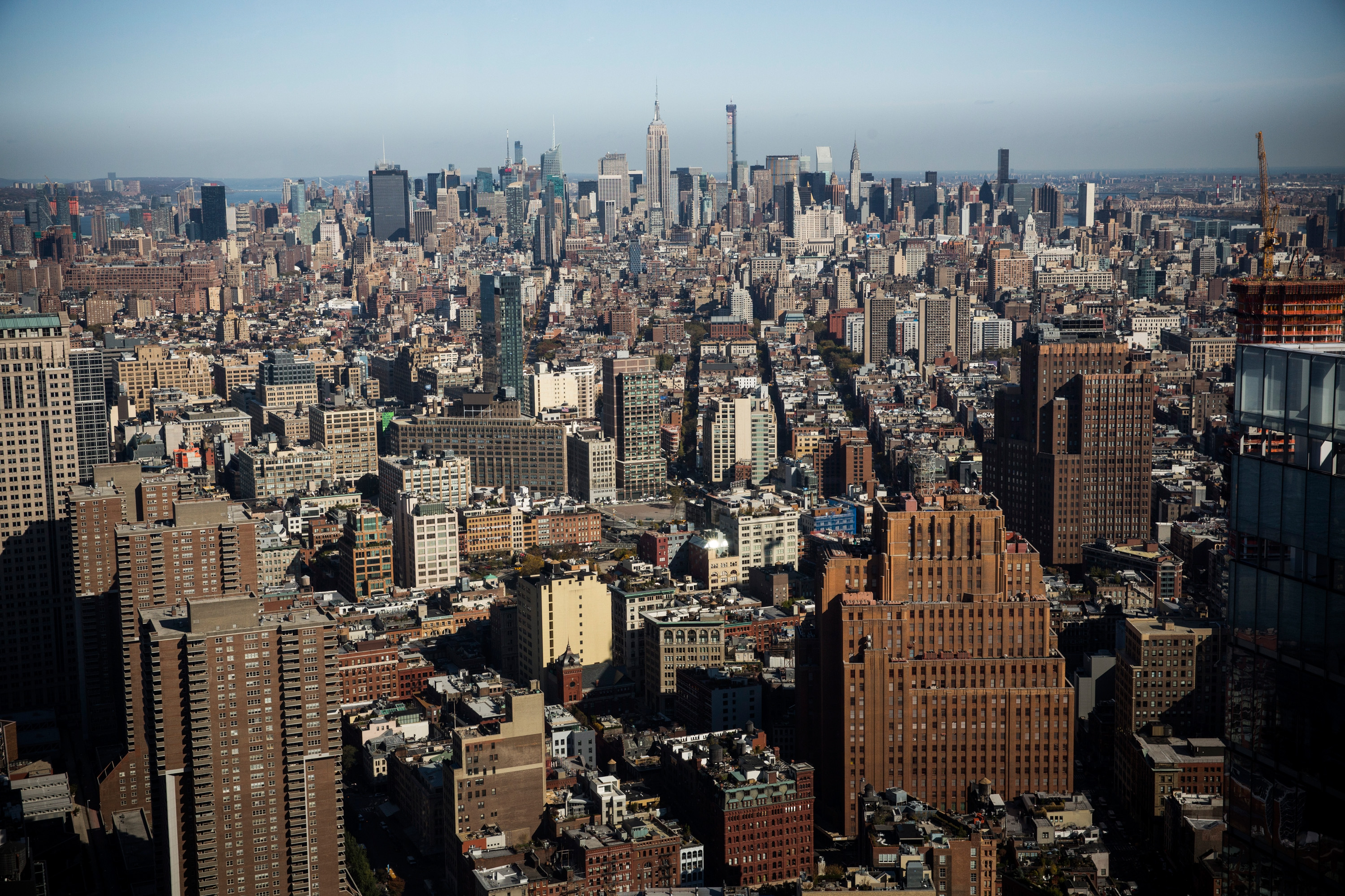 New York City's skyline.
