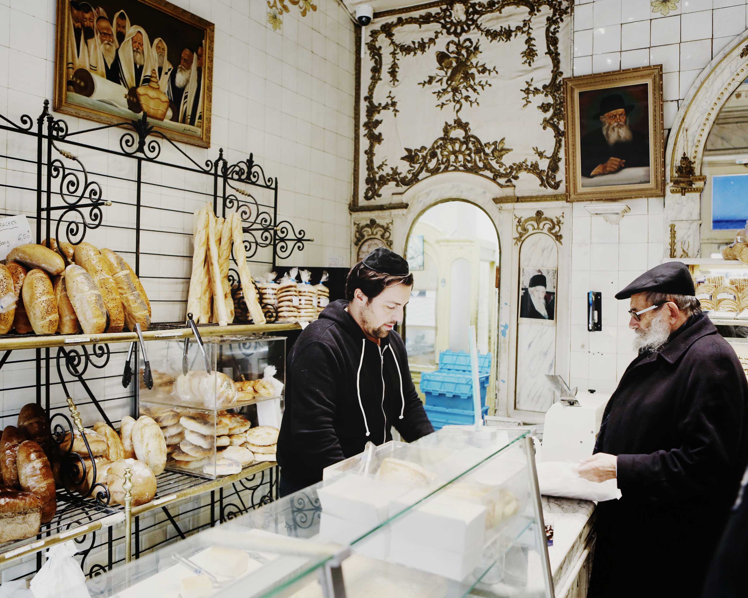 Life goes on at this Jewish bakery in the Marais, a traditionally Jewish quarter in Paris, France, Jan. 11, 2015. (Julien Pebrel—MYOP for TIME)