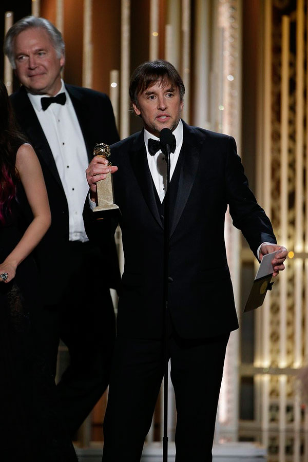 Richard Linklater, "Boyhood", Acceptor, Best Motion Picture, Drama at the 72nd Annual Golden Globe Awards held at the Beverly Hilton Hotel on Jan. 11, 2015. (Paul Drinkwater—NBC)
