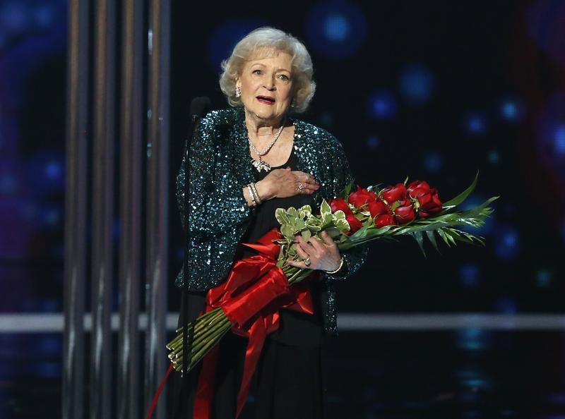 Actress Betty White accepts the favorite TV icon award during the 2015 People's Choice Awards in Los Angeles on Jan. 7, 2015 (Mario Anzuoni—Reuters)