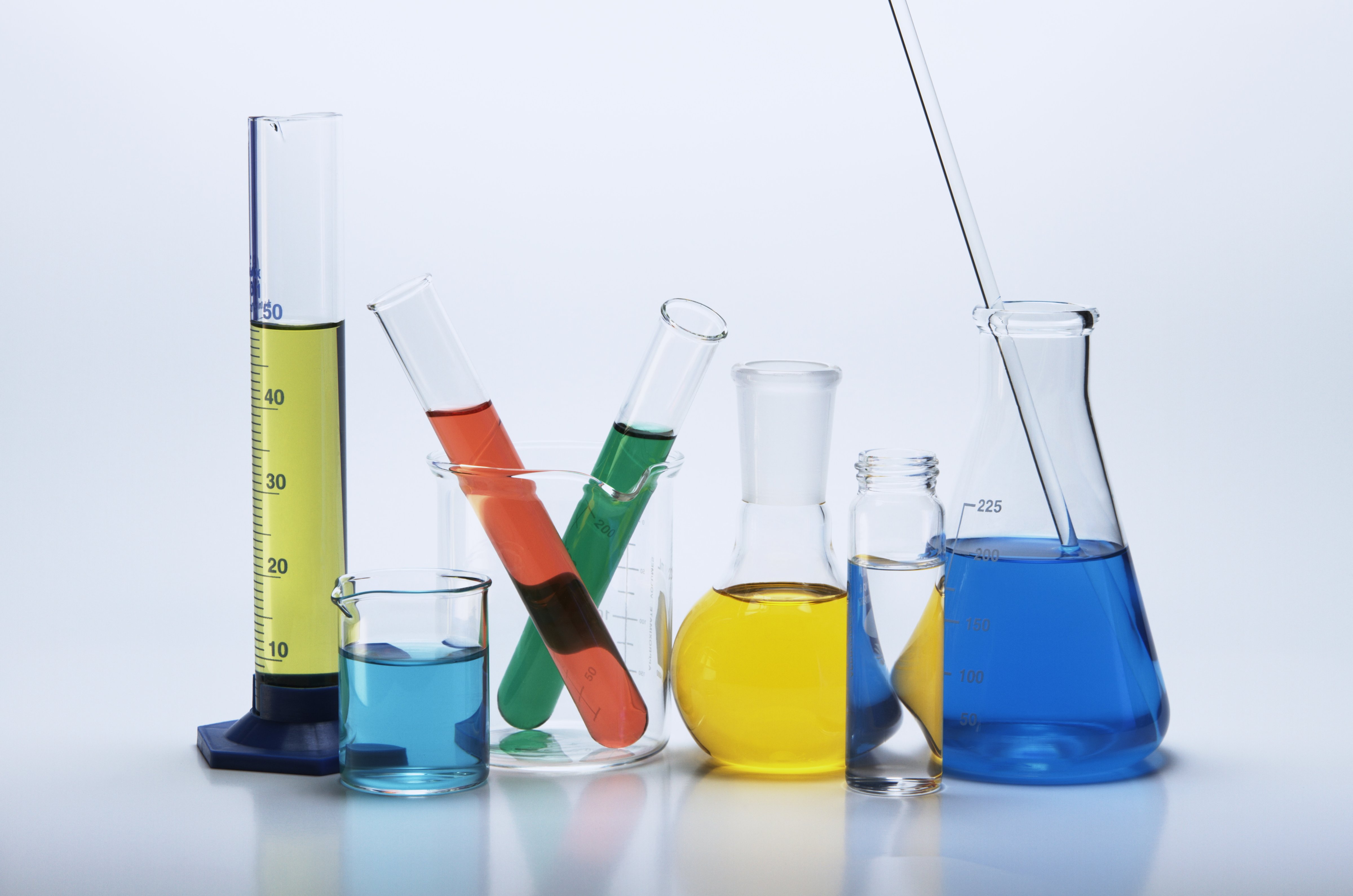 science chemistry beakers
