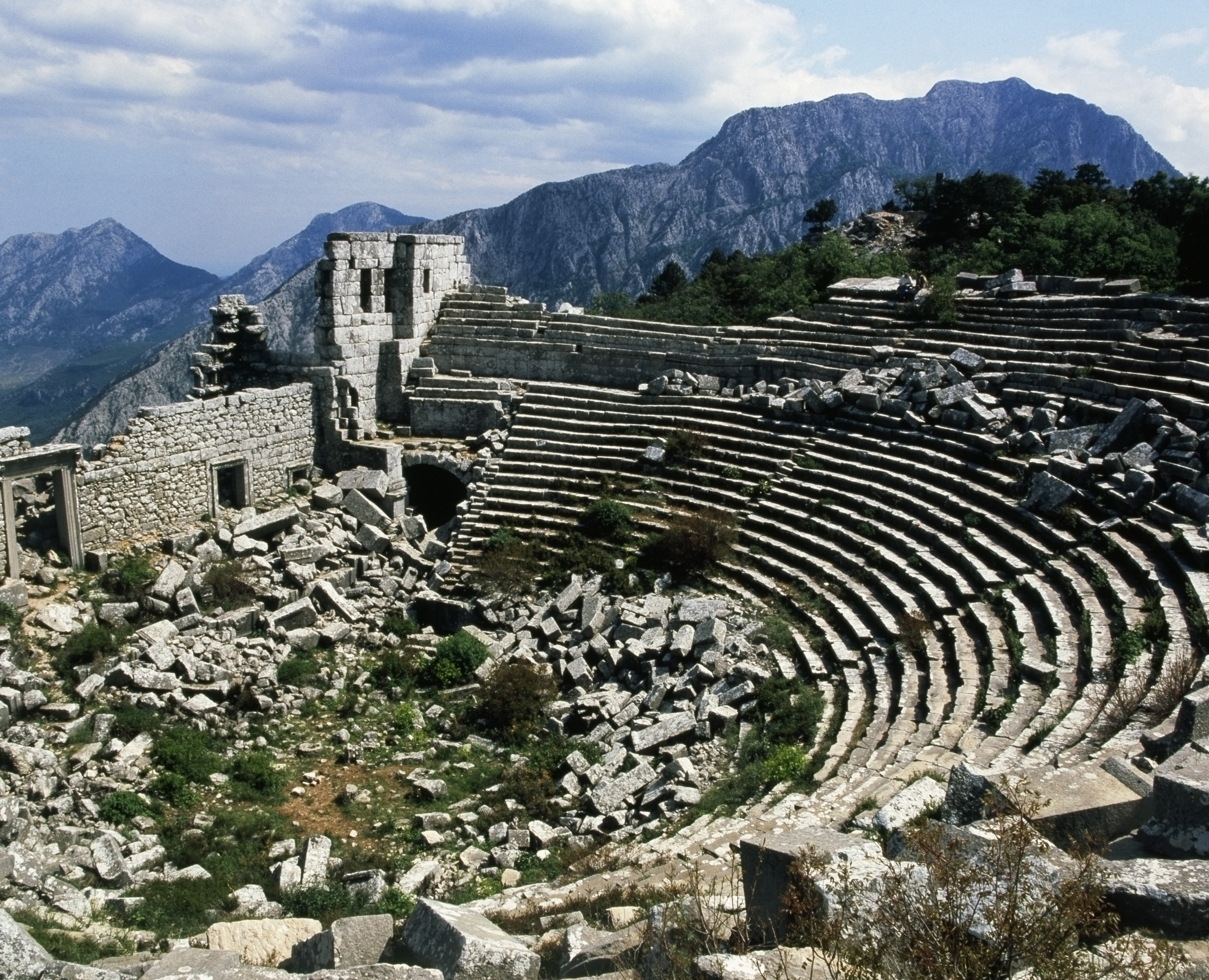 View of the Greek theatre of Termessos in Gullukdagi National Park, Turkey on Jan. 1, 2003.