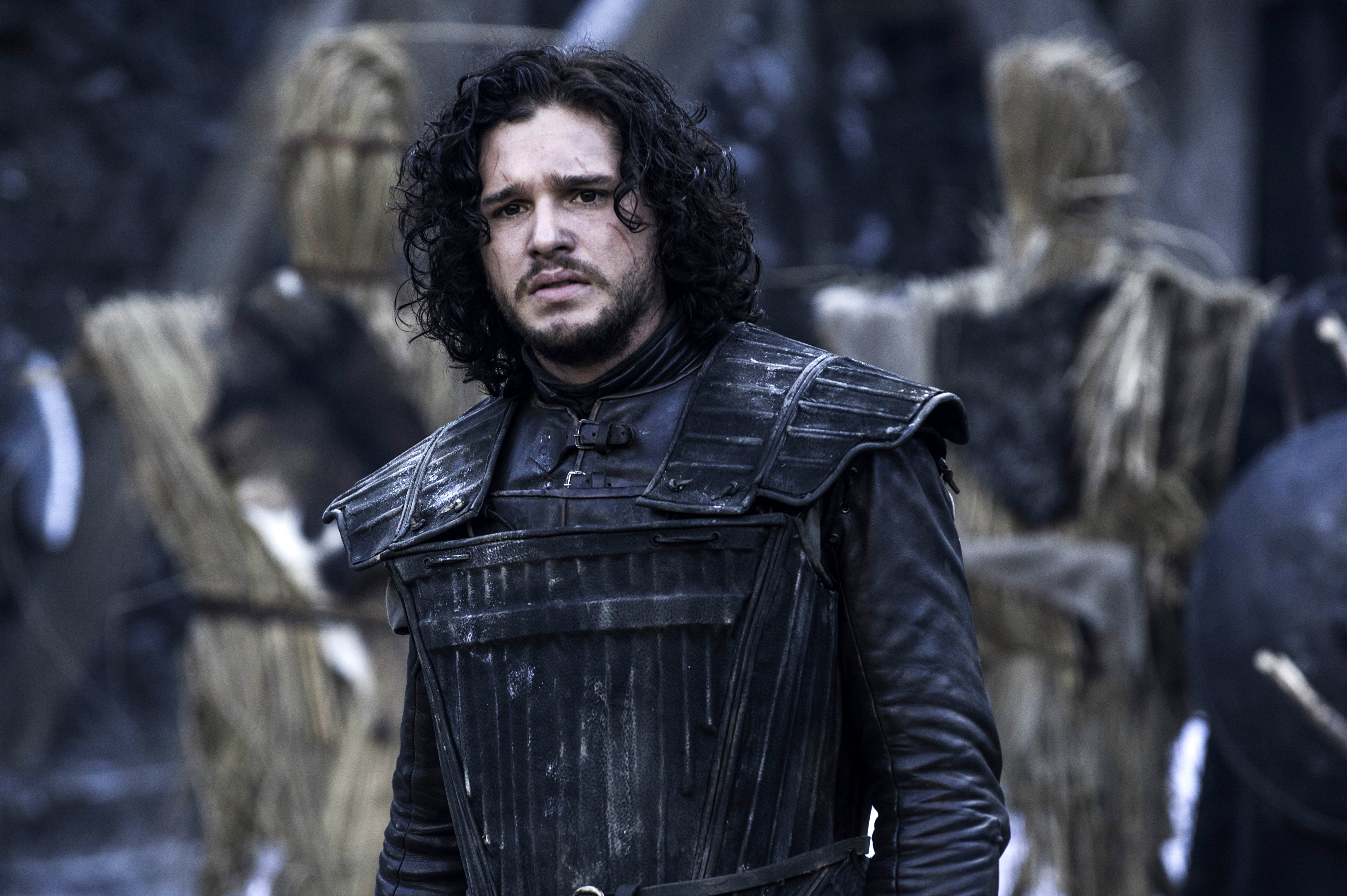 This image released by HBO shows Kit Harington in a scene from "Game of Thrones." (Helen Sloan—AP)
