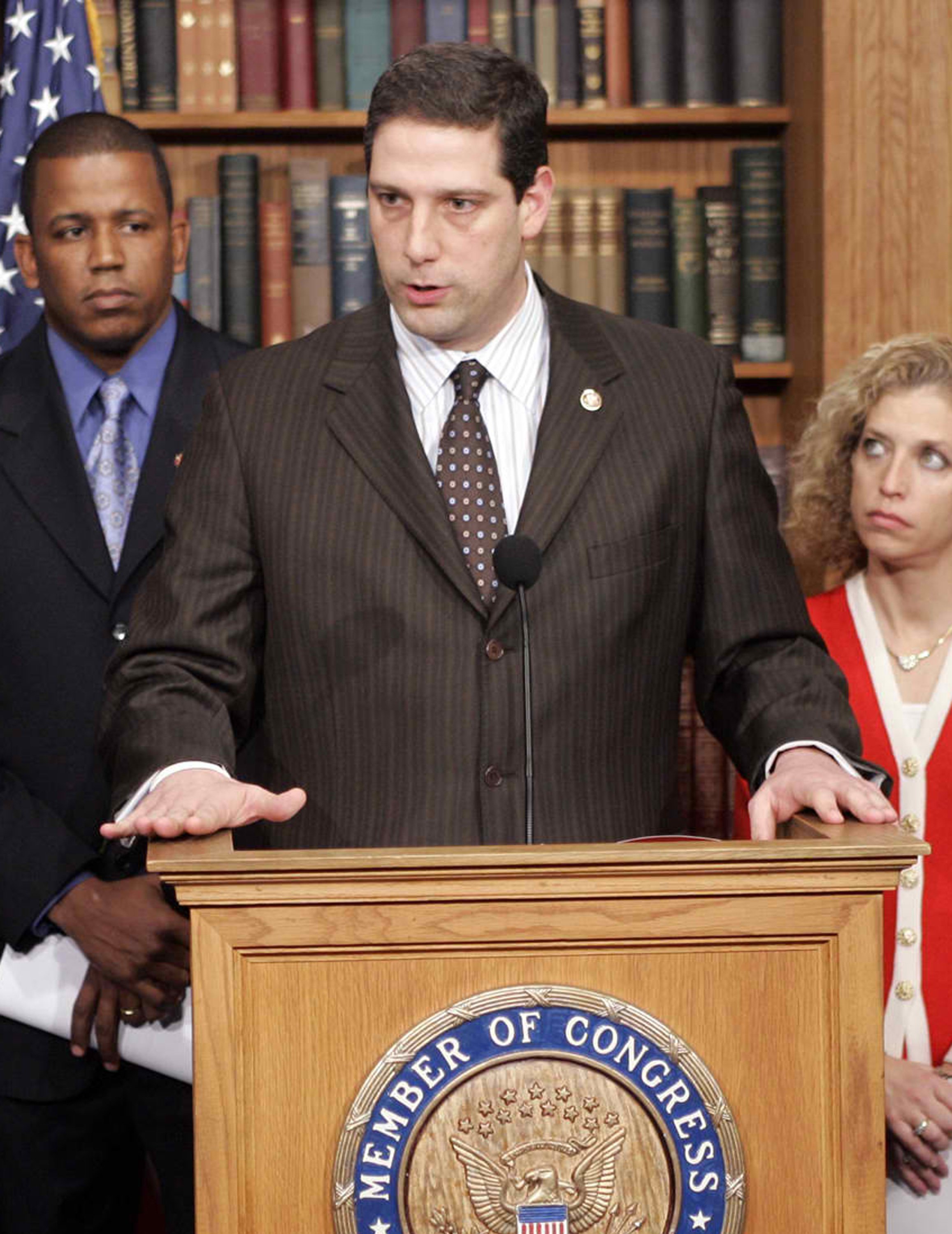 Rep. Tim Ryan, D-Ohio, speaks at a news conference in Washington on Feb. 14, 2007.