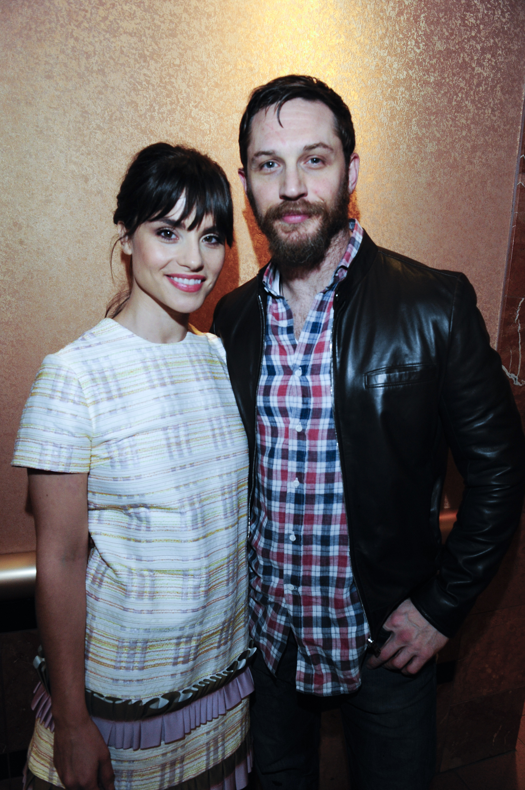 Charlotte Riley and Tom Hardy attend the US Premiere of 'Grand Street' during the 26th Annual Palm Springs International Film Festival Film on Jan. 8, 2015 at The Regal Theater in Palm Springs, California.