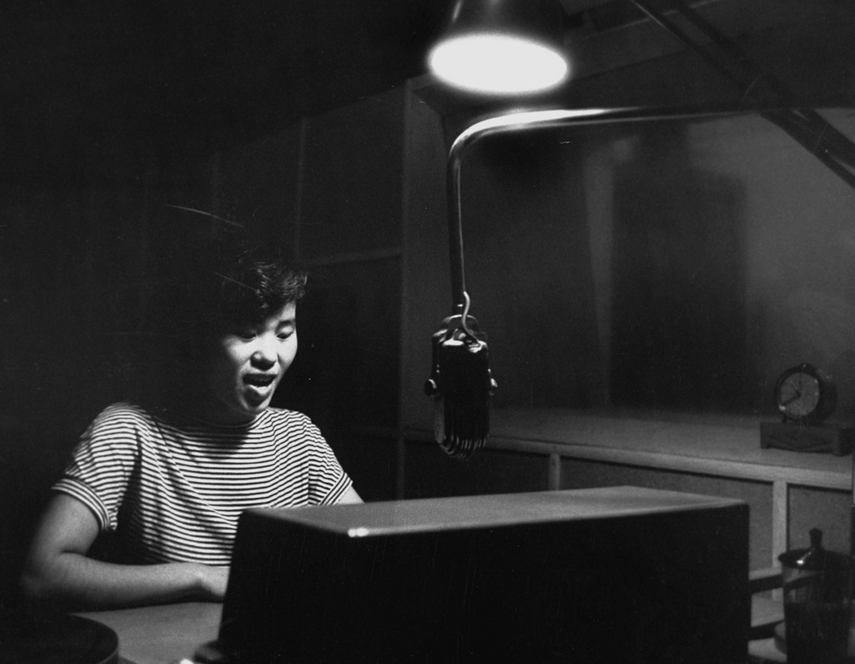 Tokyo Rose, a Nationalist Chinese radio broadcaster, at work (John Dominis—The LIFE Picture Collection/Getty)