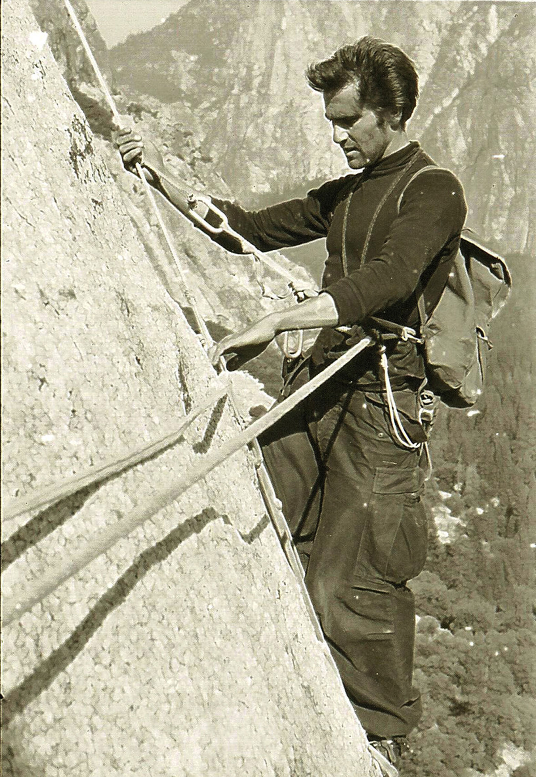 1958: Warren Harding climbs the Nose
