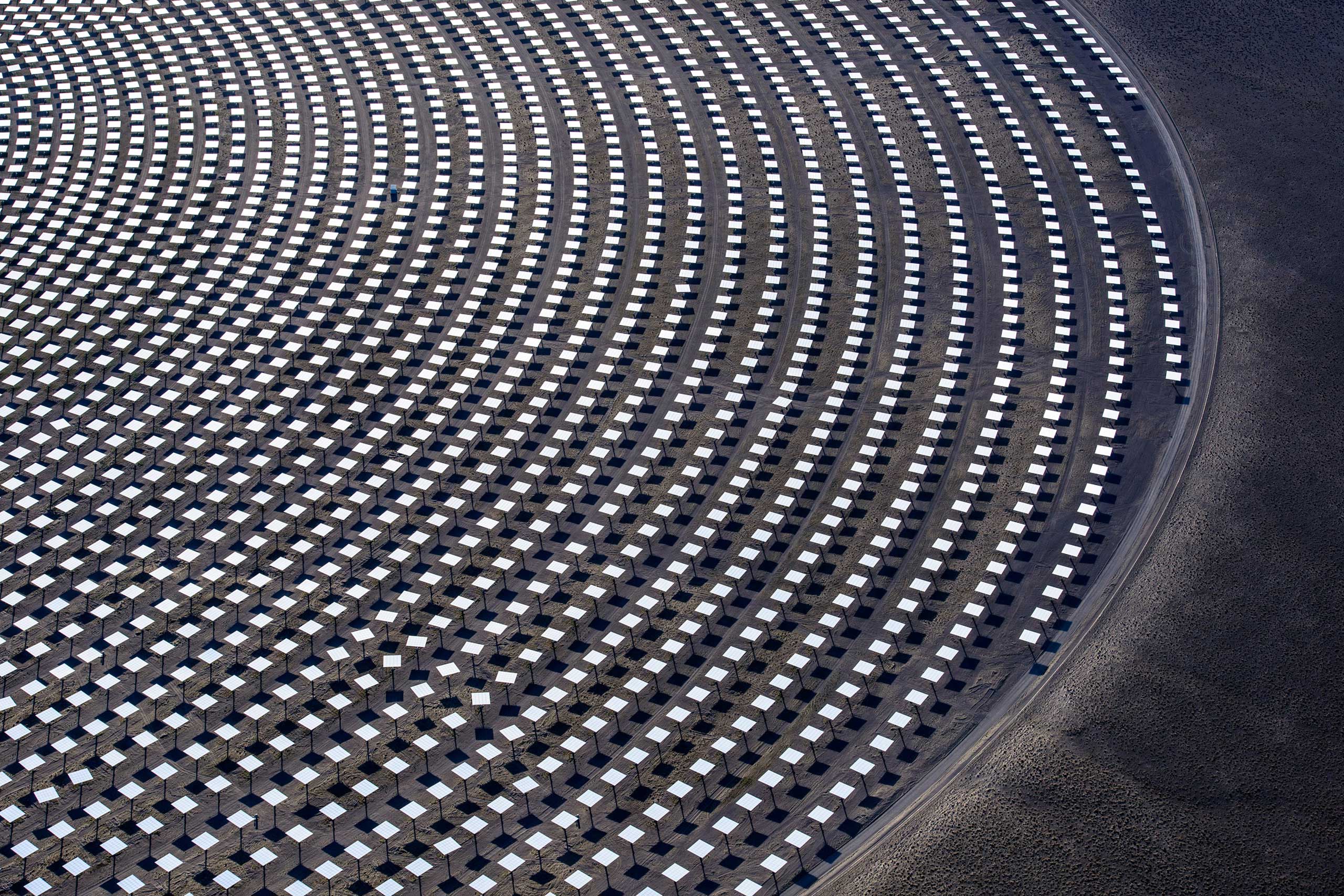 The Crescent Dunes Solar Energy Project, near Tonopah, Nev.