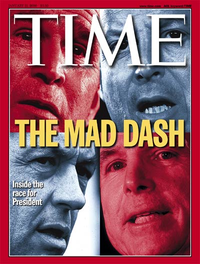 Bush, Gore, McCain &amp; Bradley on the Jan. 31, 2000, cover of TIME