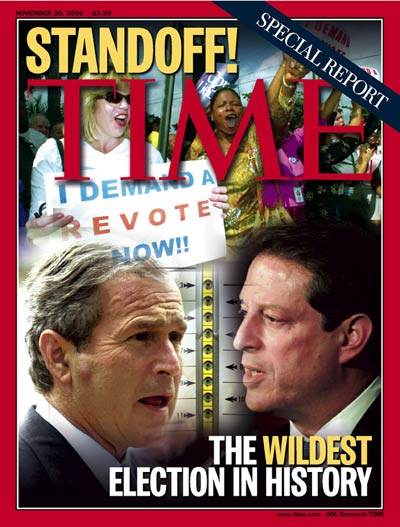 George W. Bush &amp; Al Gore on the Nov. 20, 2000, cover of TIME