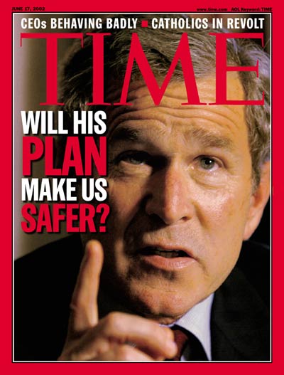 George W. Bush on the June 17, 2002, cover of TIME