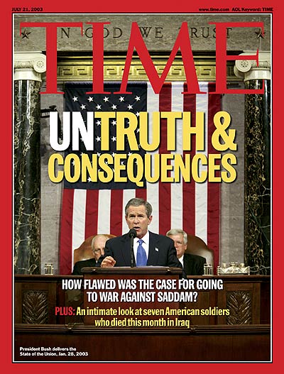 George W. Bush on the Jul. 21, 2003, cover of TIME