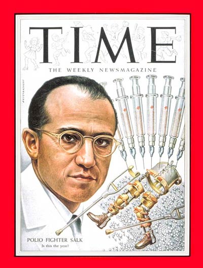 Jonas Salk on the Mar. 29, 1954, cover of TIME (TIME)
