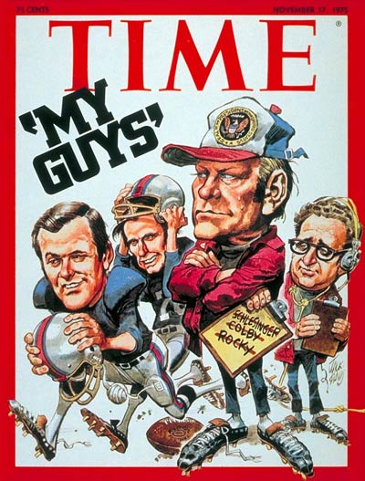 George H.W. Bush, pictured as part of Gerald Ford's team, on the Nov. 17, 1975, cover of TIME