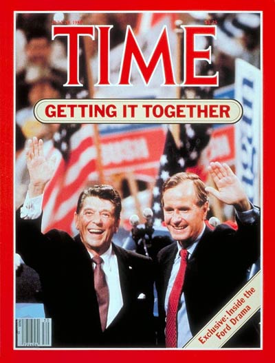 Ronald Reagan &amp; George H.W. Bush on the Jul. 28, 1980, cover of TIME