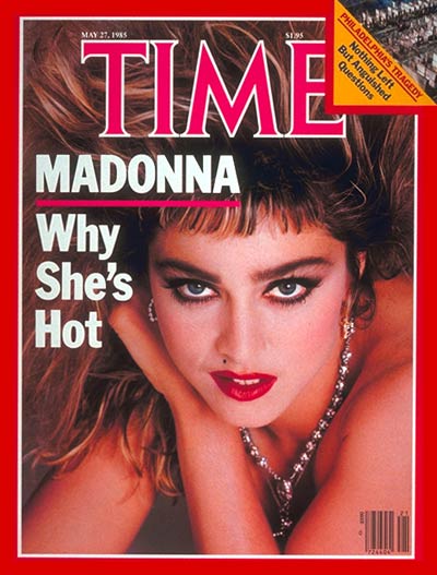 Madonna on the May 27, 1985, cover of TIME (Cover Credit: FRANCESCO SCAVULLO)