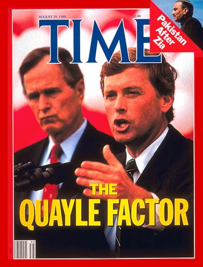 George H.W. Bush &amp; Dan Quayle on the Aug. 29, 1988, cover of TIME