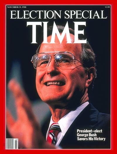 George H.W. Bush on the Nov. 21, 1988, cover of TIME