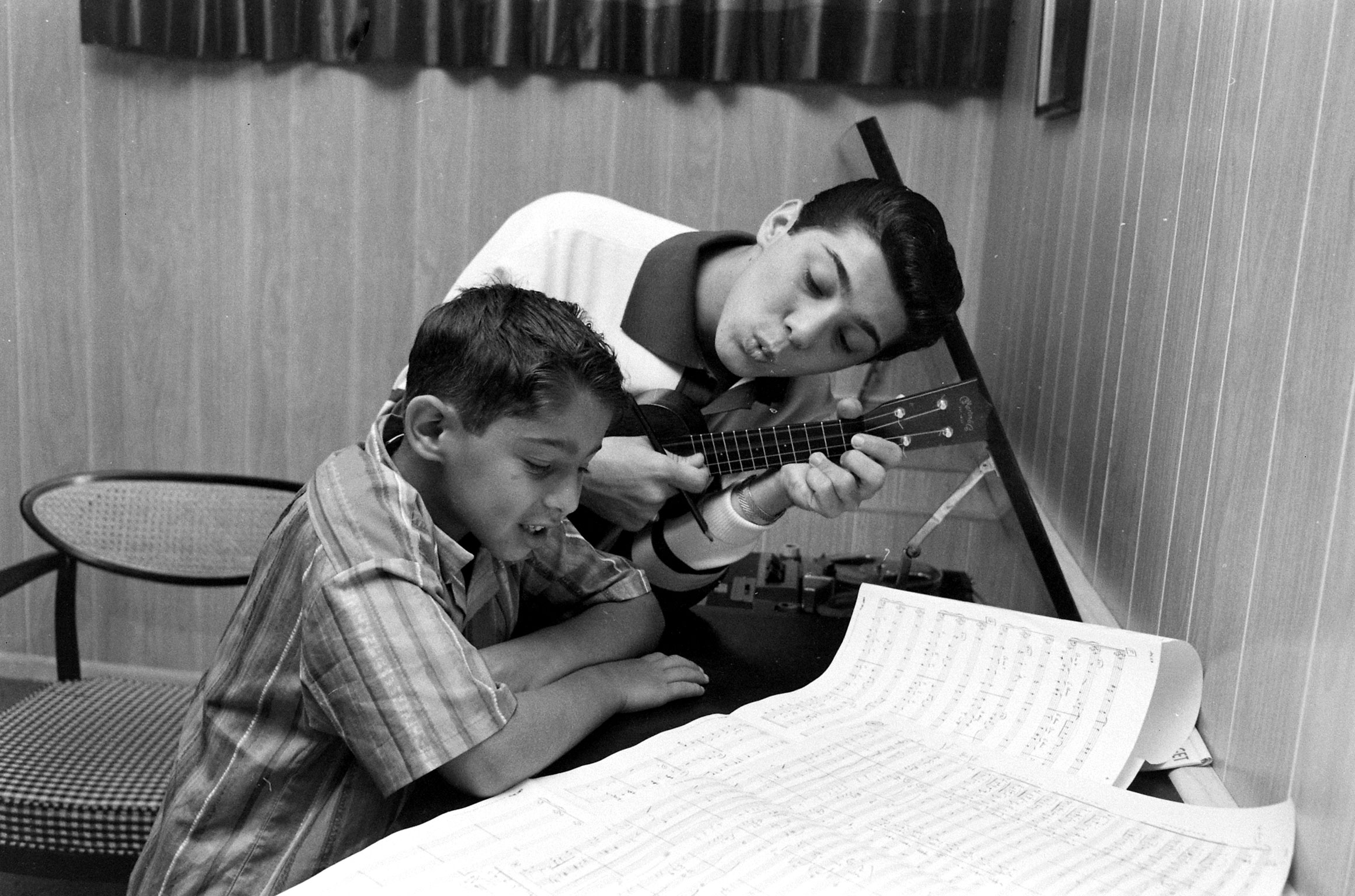 Paul Anka with his younger brother, Andrew Jr. in 1960.