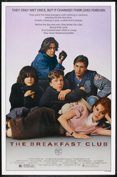 Movie Poster For 'The Breakfast Club'