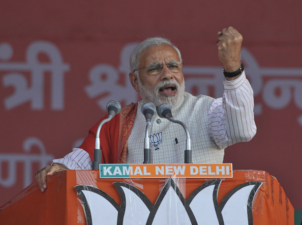 Prime Minister Narendra Modi Addresses Election Campaign Rally At Ambedkar Nagar