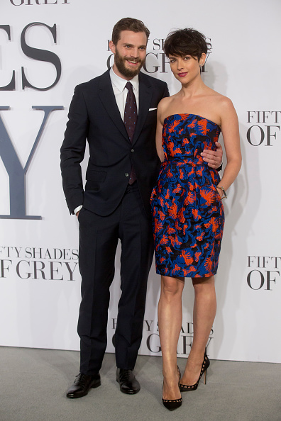 Jamie Dornan and wife Amelia Warner attends the UK Premiere of "Fifty Shades Of Grey" in London, England on Feb. 12, 2015.