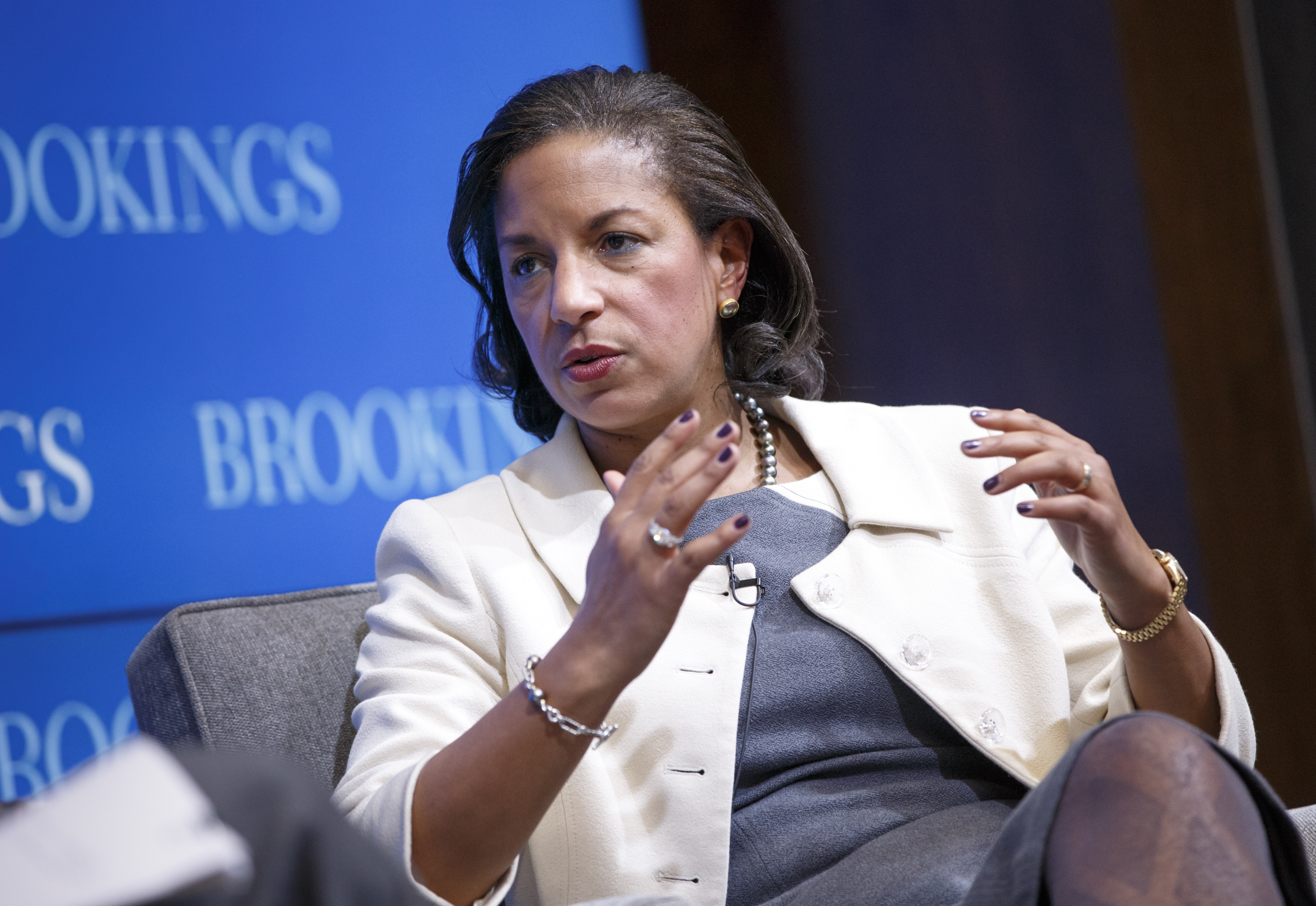 National Security Adviser Susan Rice speaks at the Brookings Institution to outline President Barack Obama's foreign policy priorities on Feb. 6, 2015, in Washington. (J. Scott Applewhite—AP)