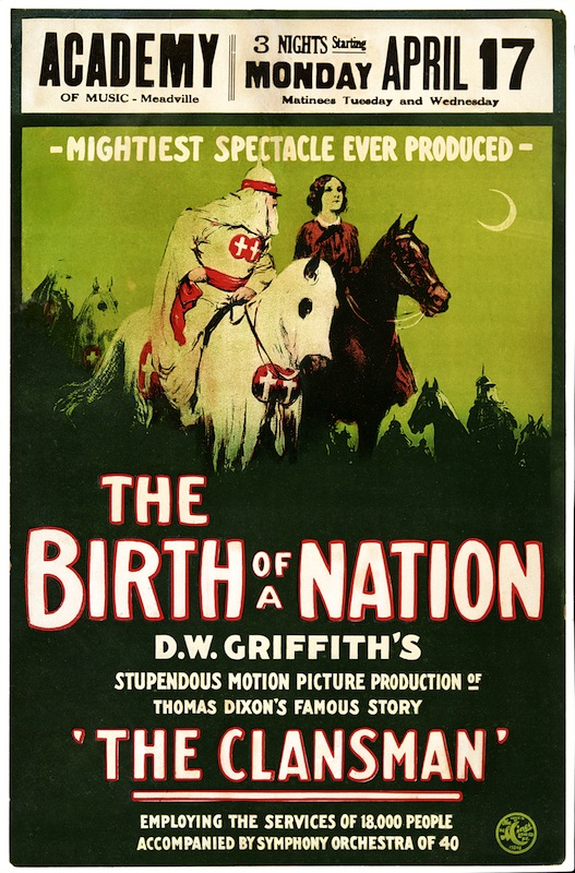 A 1915 poster advertises 'The Birth of a Nation,' (John D. Kisch/Separate Cinema /Getty Images)