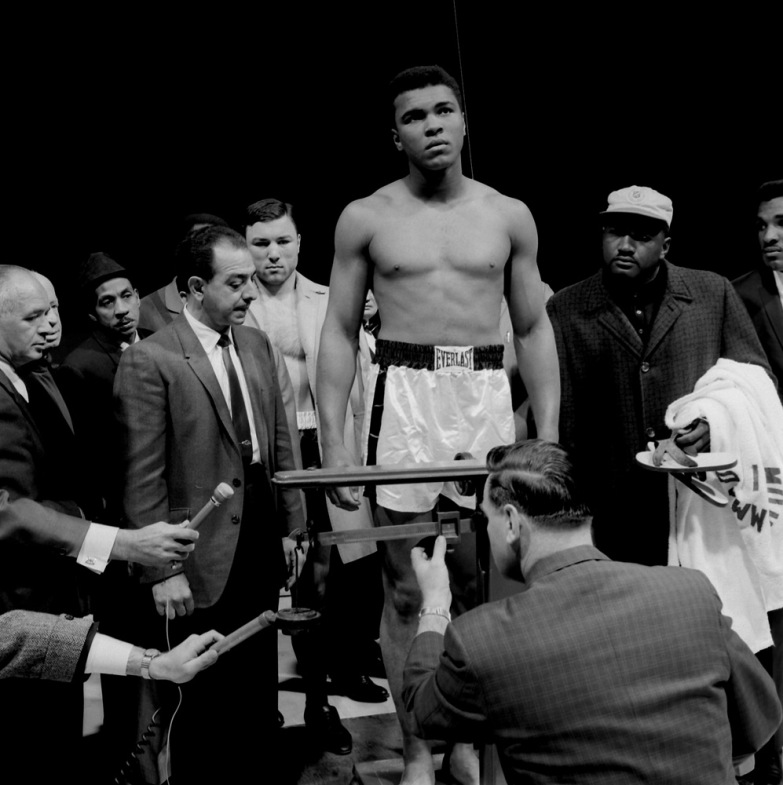 Ali weighs in, Toronto, 1966
                              
                              Bob Arum:  I met Muhammad Ali in 1965 and promoted my first fight — Muhammad Ali vs. George Chuvalo — in Toronto, Canada, in March of 1966. Ali epitomized all of the momentous changes happening in the country, and because he was so outspoken, he had a leadership role in those changes. His stance against the Vietnam War and his refusal to serve in the military was a brave and principled decision. It was made at a time when the people in the country had not turned against the war, and it turned Ali into a pariah with most of the public. His outspokenness concerning the treatment of black people in the United States caused many people to reflect on the intolerable situation that most black people found themselves in. While many recognize Ali as a great athlete and boxer, he was to me representing a defining voice in a significant era of history. 
                              
                              Bob Arum was Ali’s boxing promoter.