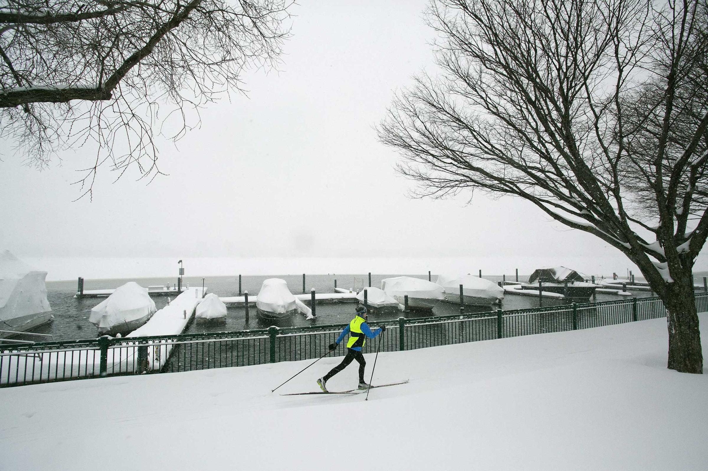 Record snowfall period in Boston