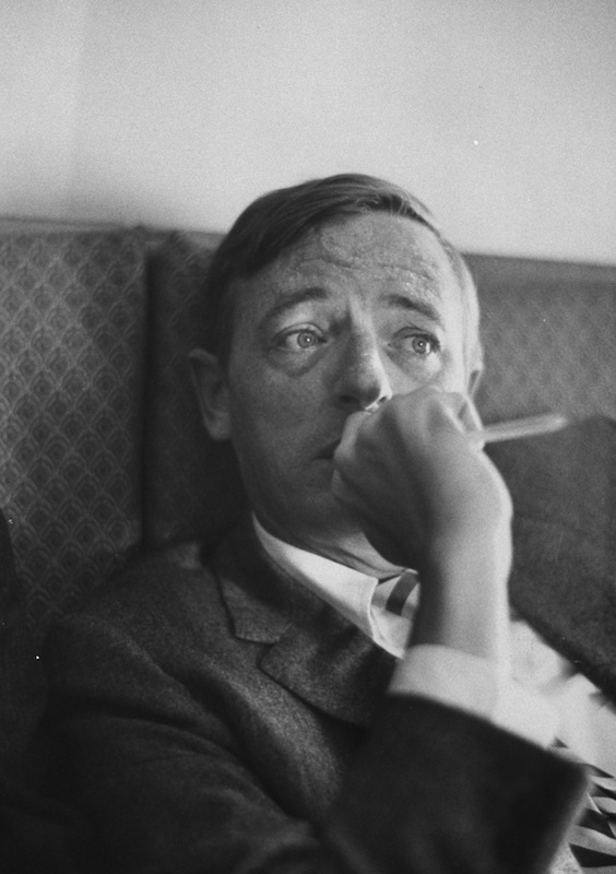 William F. Buckley Jr., riding in airplane en route to Washington DC, in 1965 (Truman Moore—The LIFE Images Collection/Getty)