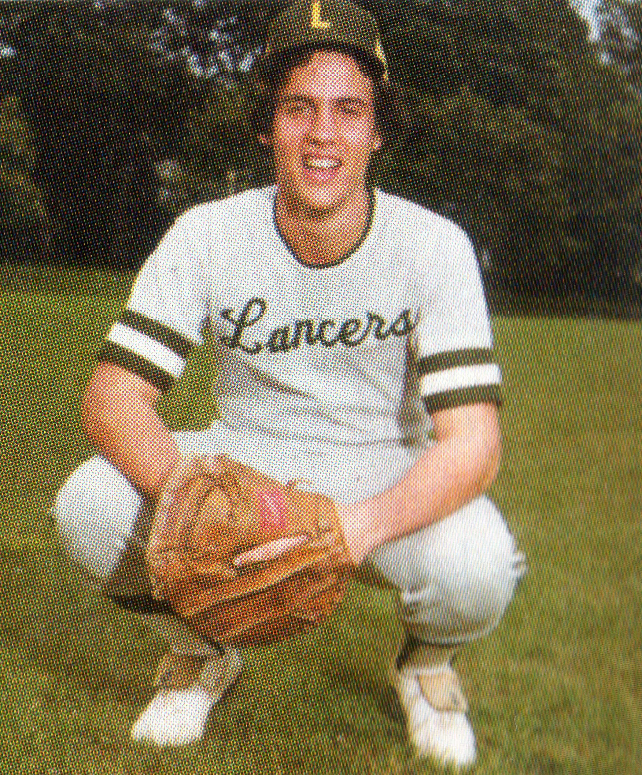 An undated photo of Chris Christie, who played catcher for the Livingston High School varsity baseball team.