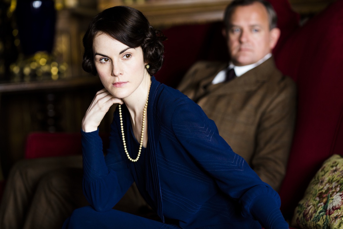 Downton Abbey Season 5 on MASTERPIECE on PBSPart FiveSunday, February 1, 2015 at 9pm ETRose makes a handsome new acquaintance. Something is wrong with Thomas. Edith’s link toMarigold draws attention. Bricker and Robert lose control.Shown from left to right: Michelle Dockery as Lady Mary and Hugh Bonneville as Lord Grantham(C) Nick Briggs/Carnival Films 2014 for MASTERPIECEThis image may be used only in the direct promotion of MASTERPIECE CLASSIC. No other rights are granted. All rights are reserved. Editorial use only. USE ON THIRD PARTY SITES SUCH AS FACEBOOK AND TWITTER IS NOT ALLOWED.