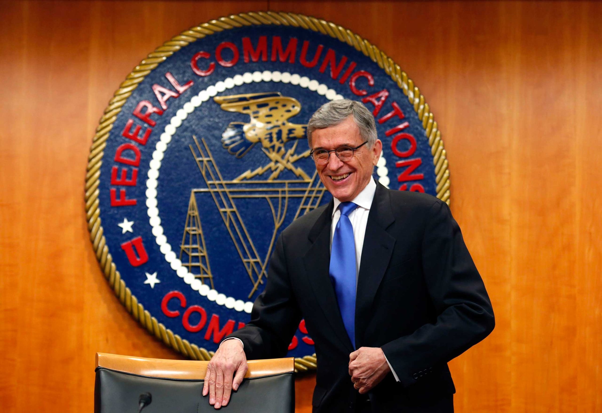 Federal Communications Commission (FCC) Chairman Tom Wheeler arrives at FCC Net Neutrality hearing in Washington