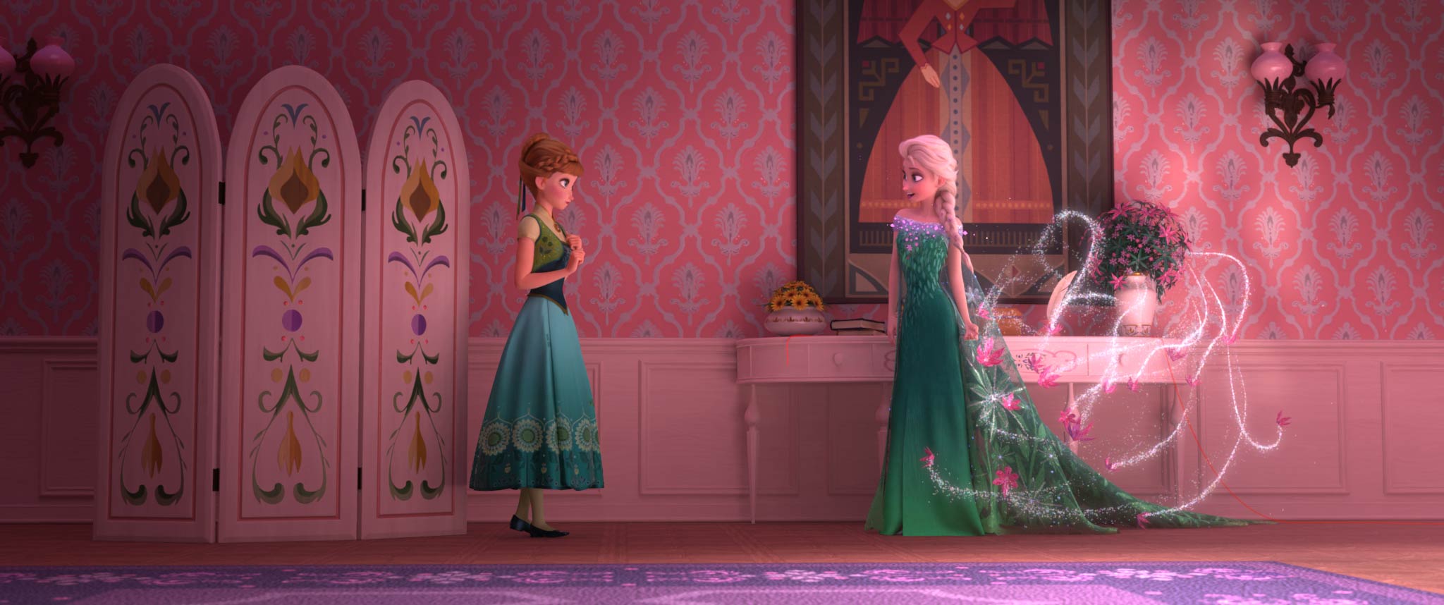 Elsa celebrates Anna's birthday by throwing a party full of surprises and presents, including summer dresses, until Elsa's icy powers have a few unintended consequences.