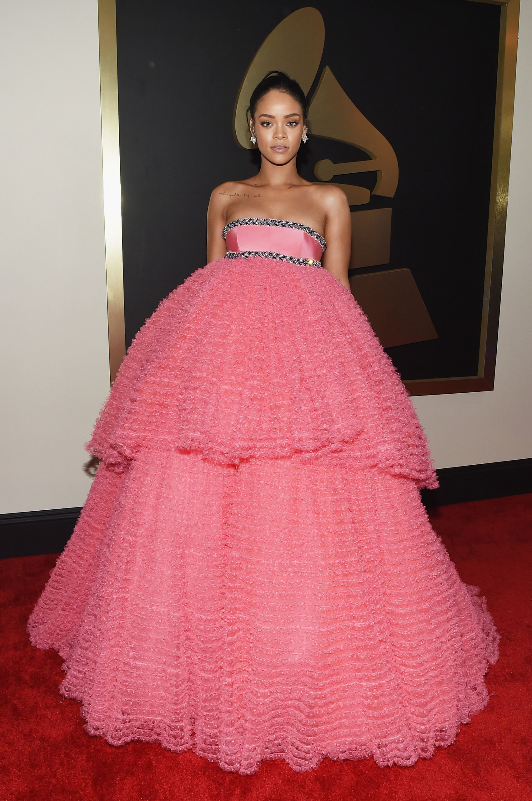 Rihanna attends the 57th Annual Grammy Awards at the Staples Center on Feb. 8, 2015 in Los Angeles, Calif.
