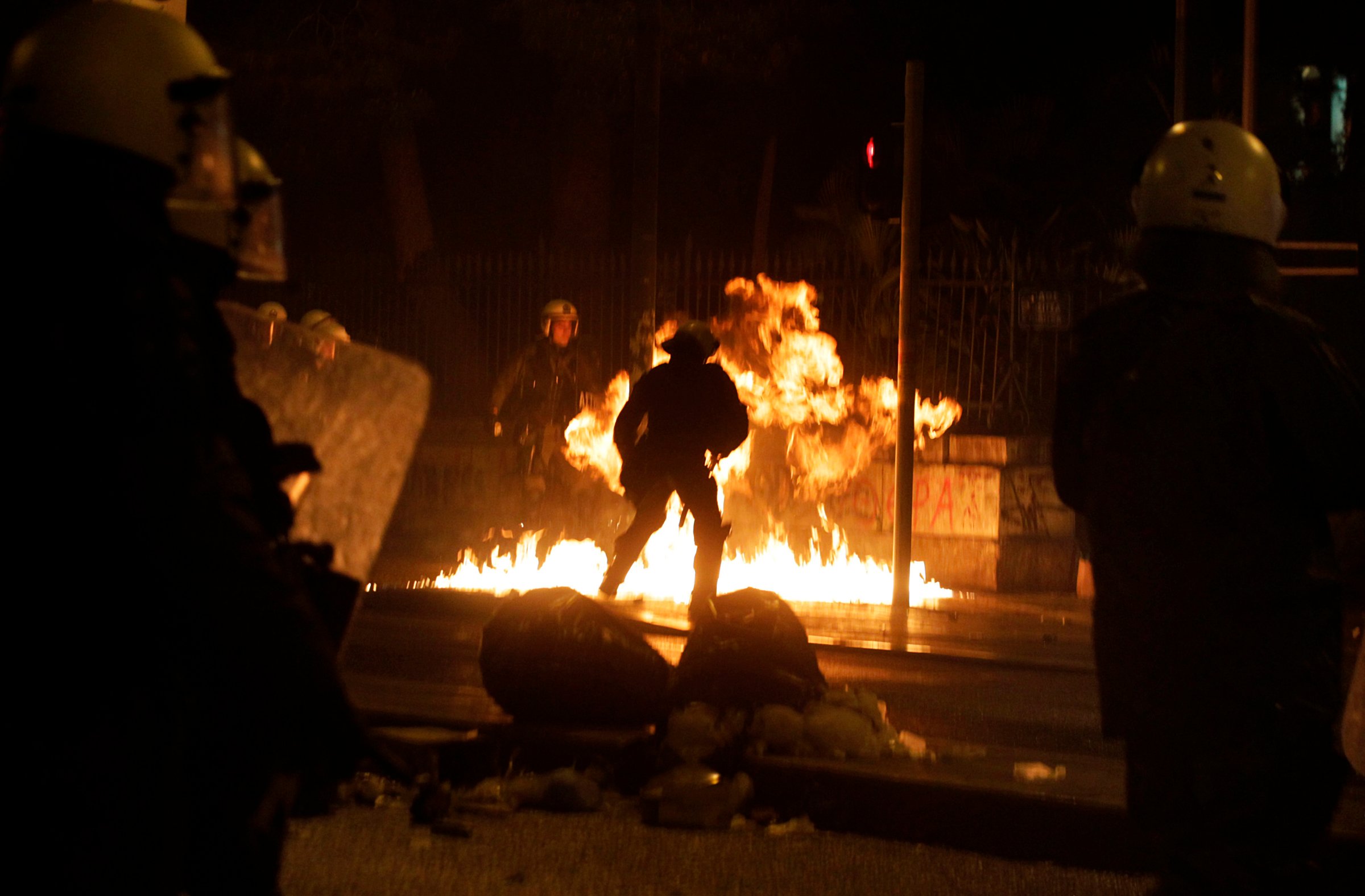 Minor clashes in Athens