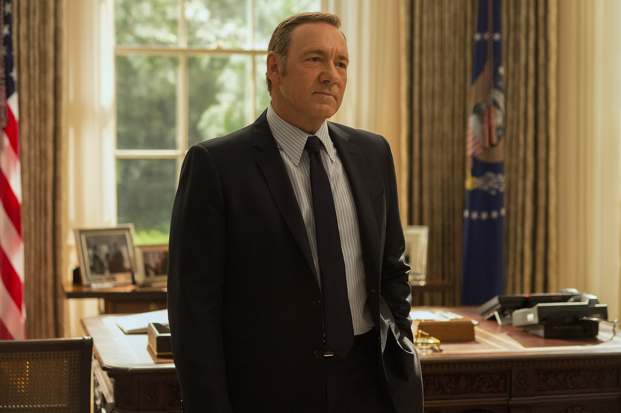 Kevin Spacey as Frank Underwood in Season 3 of <i>House of Cards</i> (David Giesbrecht—Netflix)