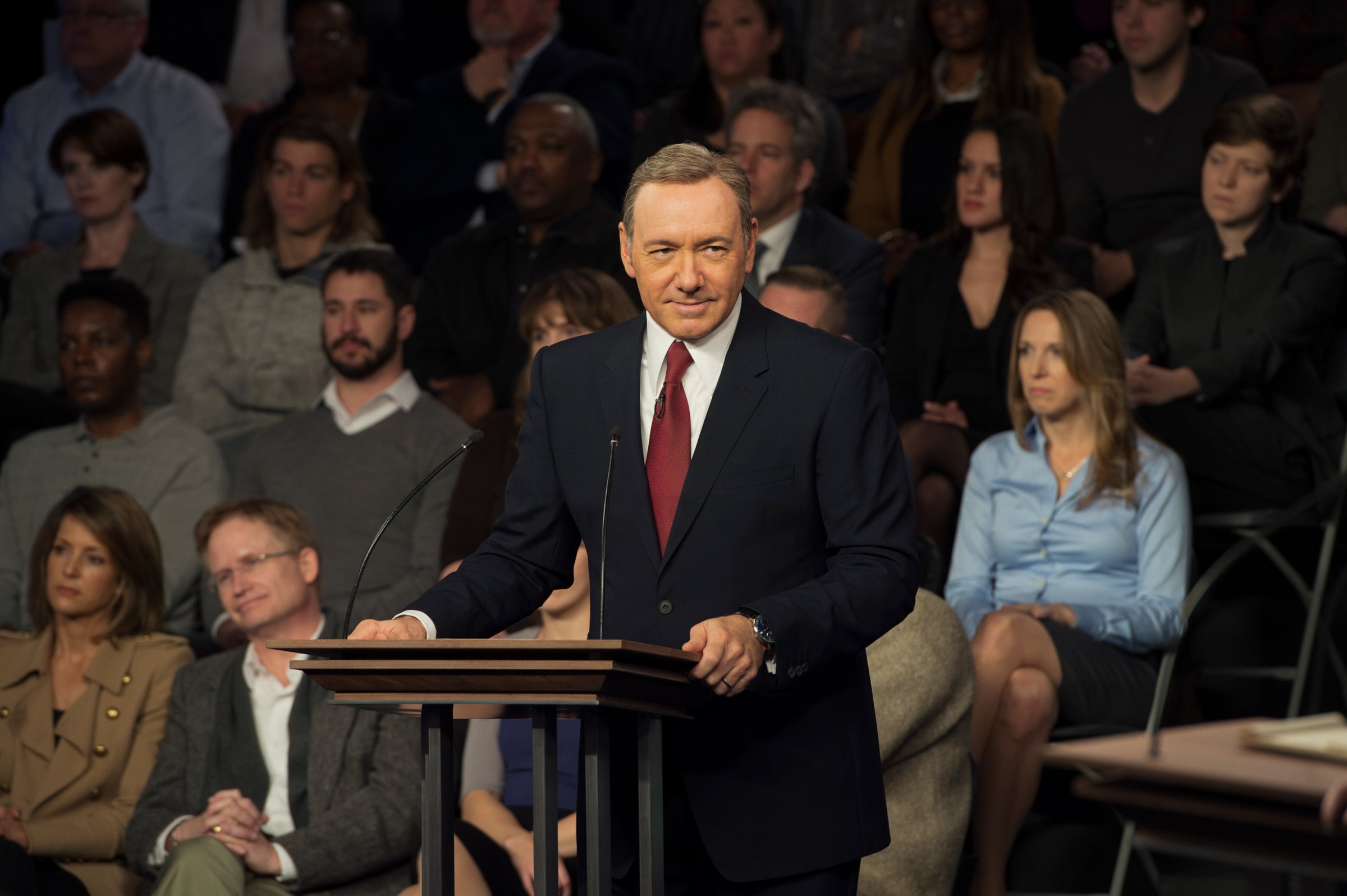 Kevin Spacey as Frank Underwood in Season 3 of House of Cards