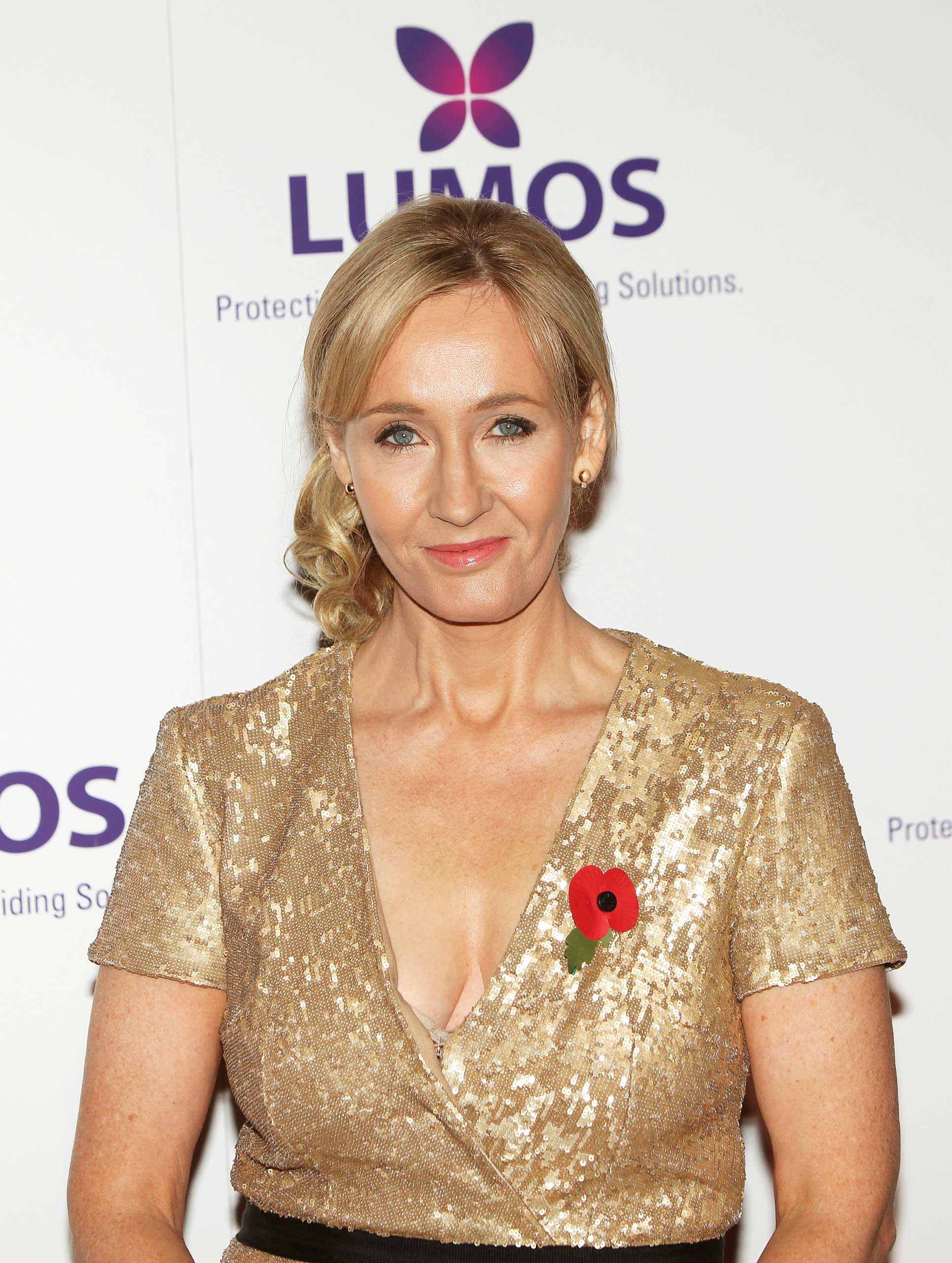J.K. Rowling attends the Lumos fundraising event hosted by J.K. Rowling at The Warner Bros. Harry Potter Tour on November 9, 2013 in London, England.