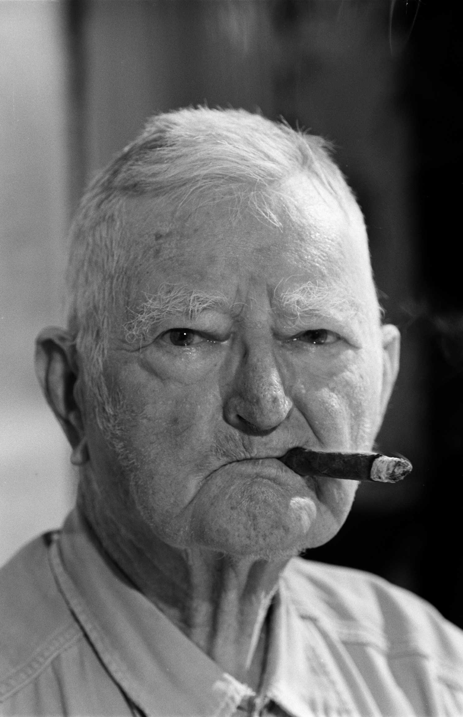 John Nance Garner 89, Vice President (1933-41), feeds his fowl, smokes Mexican cigars, devours the Congressional Record.