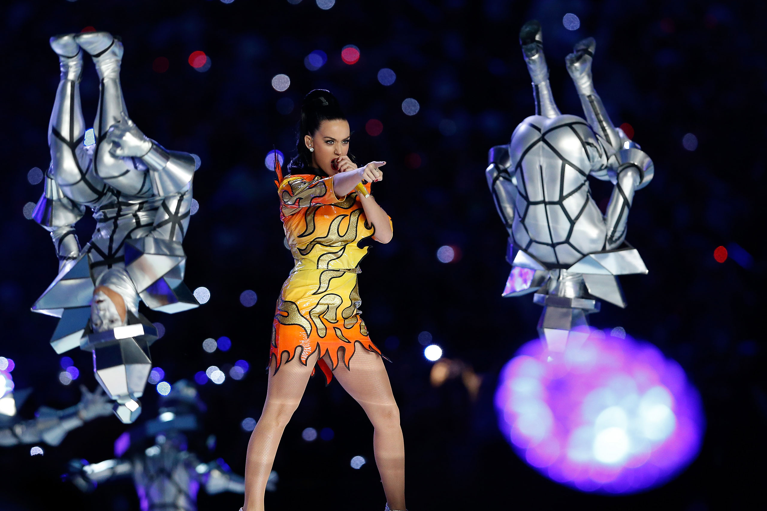 Katy Perry performs during the Pepsi Super Bowl XLIX Halftime Show at University of Phoenix Stadium on Feb. 1, 2015 in Glendale, Ariz.