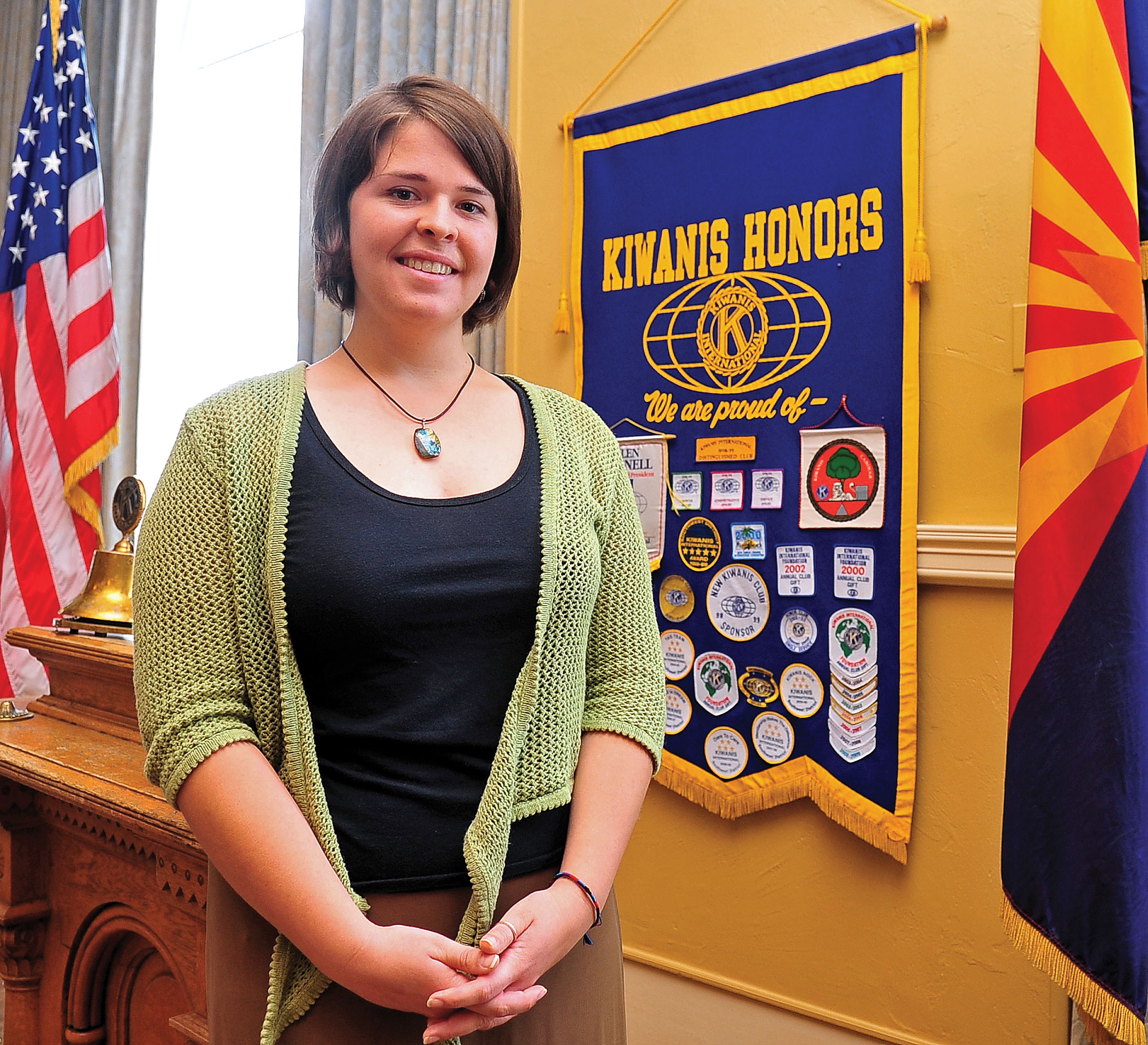 Kayla Mueller after speaking to a group in Prescott, Ariz. on May 30, 2013.